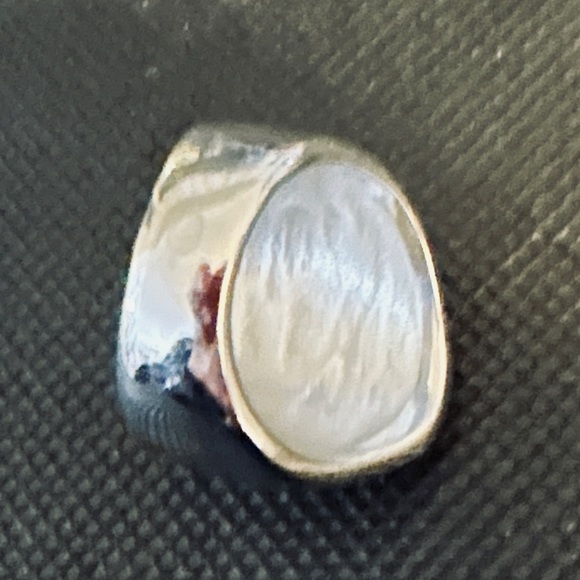 Smooth Shiny Stainless Steel Contemporary Band Ring Size 6 3/4 - Picture 6 of 10